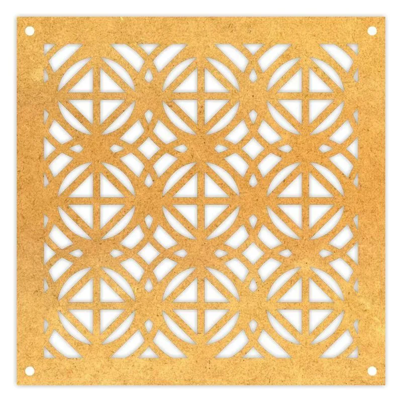 Placas Painél, Divisória Mdf Vazado Cobogó 02 Unids Cb03