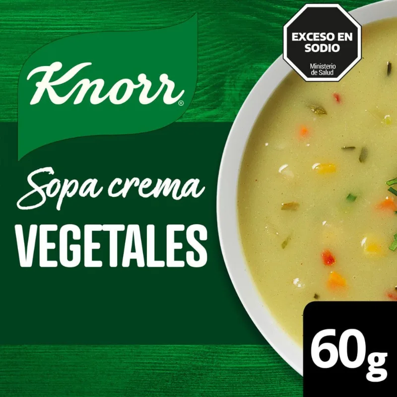 Sopa Crema Sabor Vegetales 60 Grs Knorr