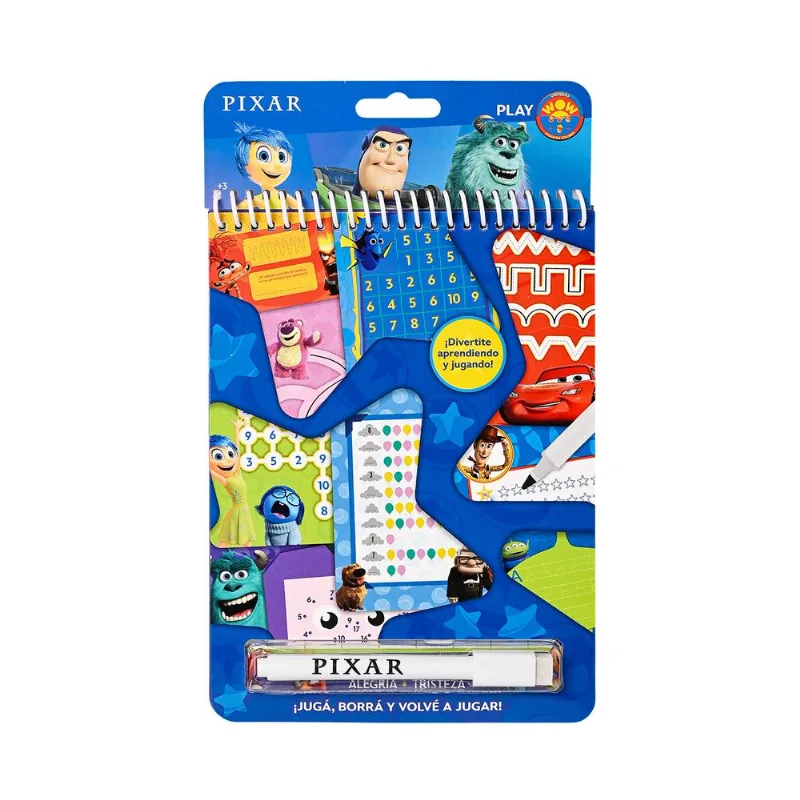 Disney Pixar Playset de Calcomanías Creativas con Actividades Reutilizables +3 años