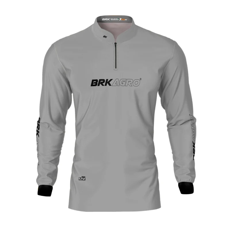 Camisa Agro Brk Cinza Clean com Proteção Solar UV50+ M
