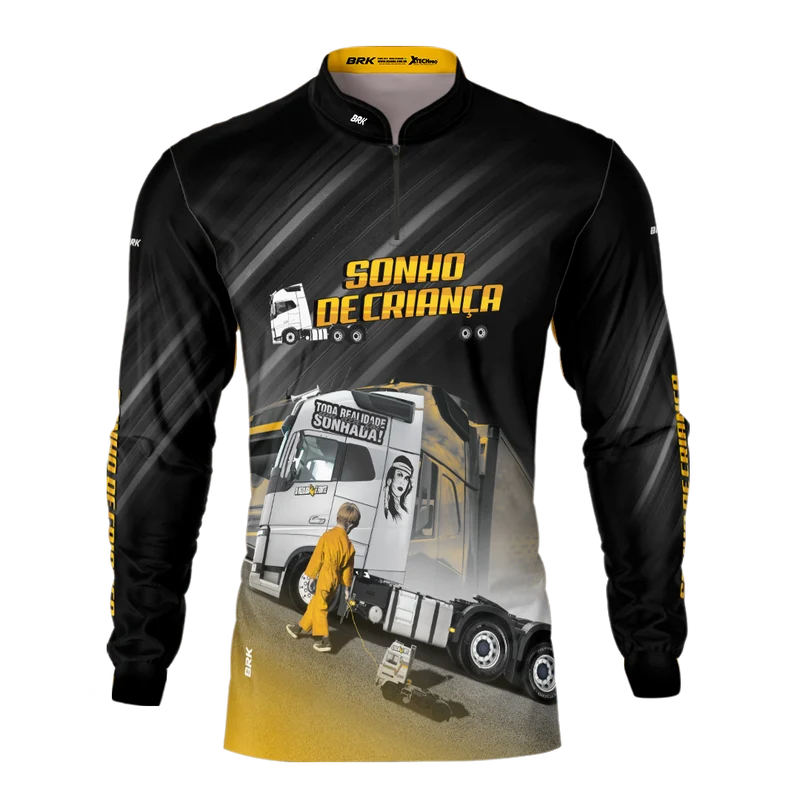Camisa Brk Carreta Sonho de Criança com Proteção Solar UV50+ P