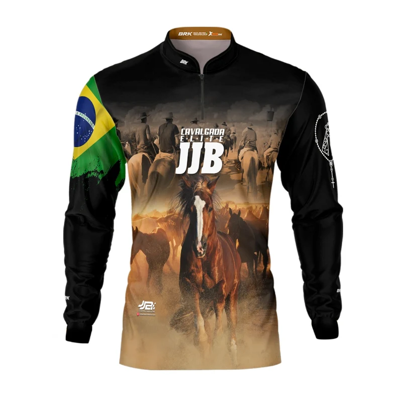 Camisa Agro Brk Cavalgada Elite JJB com Proteção UV50+ G
