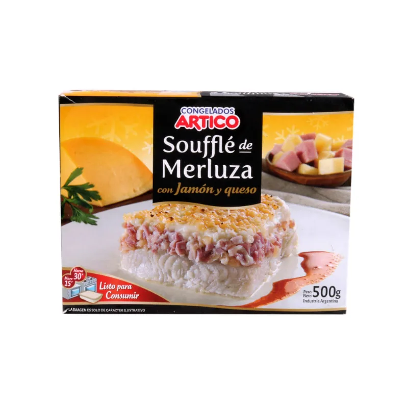 Soufflé De Merluza Con Jamón Y Queso 500 Gr