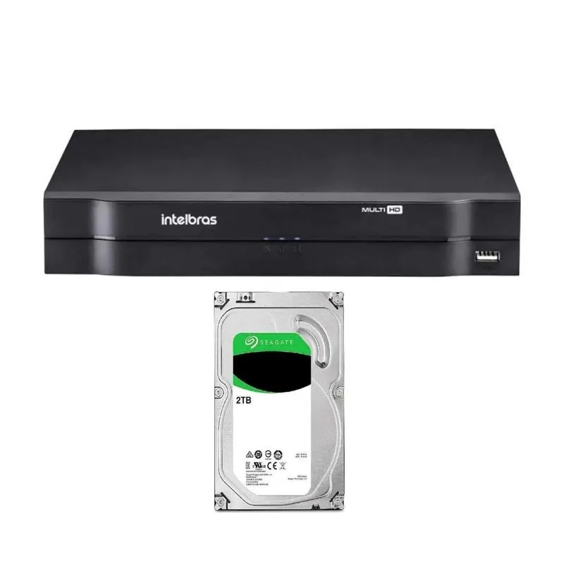 Dvr Intelbras Mhdx 1116 Multi Hd De 16 Canais 1080p Lite + 2 Canais 6mp Ip + Hd 2tb