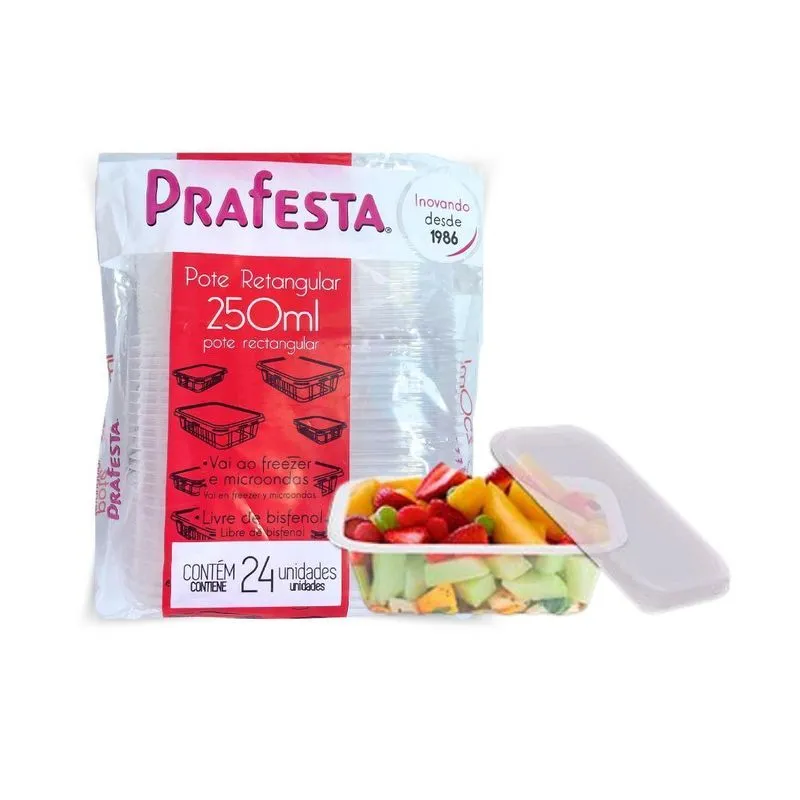 Marmita Congelada Vazia Fitness Tampa Sem Lacre 250ml - 72un