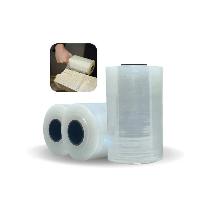 Pacote 10 Rolos Stretch Filme 10Mm X 100M Transparente