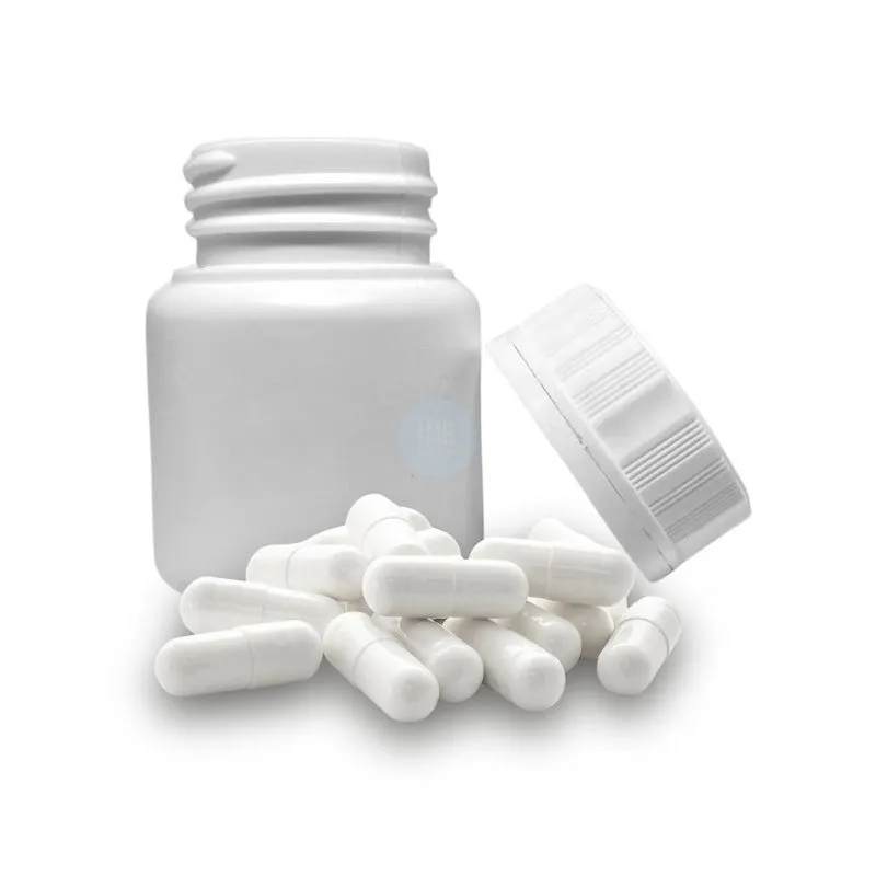 Potes Para Cápsulas 60ml Com Tampa Lacre - 10 Unidades