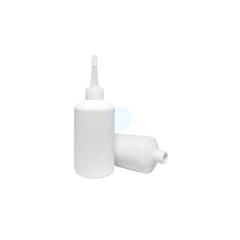 Kit 100 Potes Para Lubrificantes Com Bico Aplicador 100Ml
