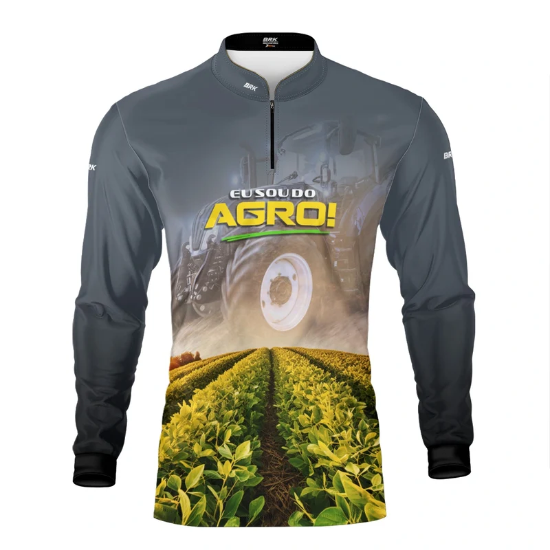 Camisa UV50 Agro Brk Eu sou do Agro Trator e Plantação G2
