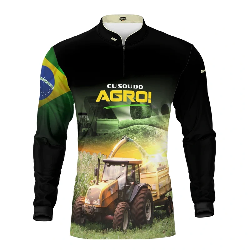 Camisa UV50 Agro Brk Eu sou do Agro Silagem G