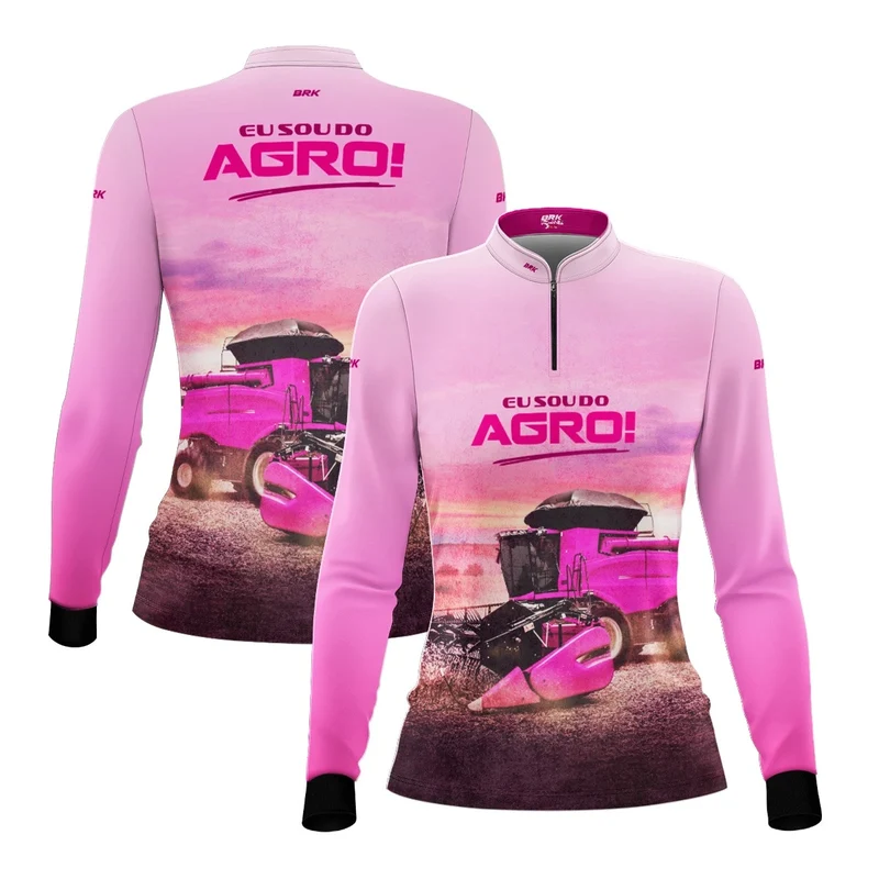Camisa UV50 Agro Feminina Brk Eu Sou do Agro Agro Girl G