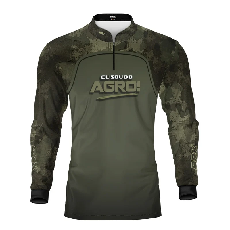 Camisa UV50 Agro Brk Eu Sou do Agro Básica Long Horn G
