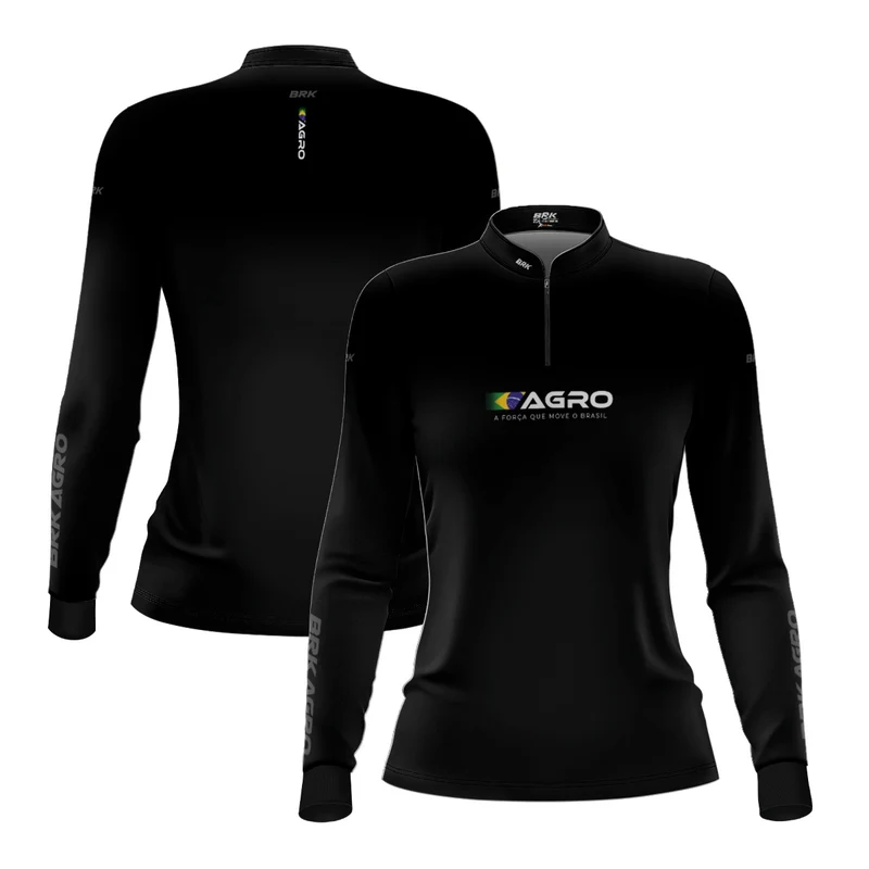 Camisa Agro Feminina Brk O Agro Não Para com Proteção UV50 P