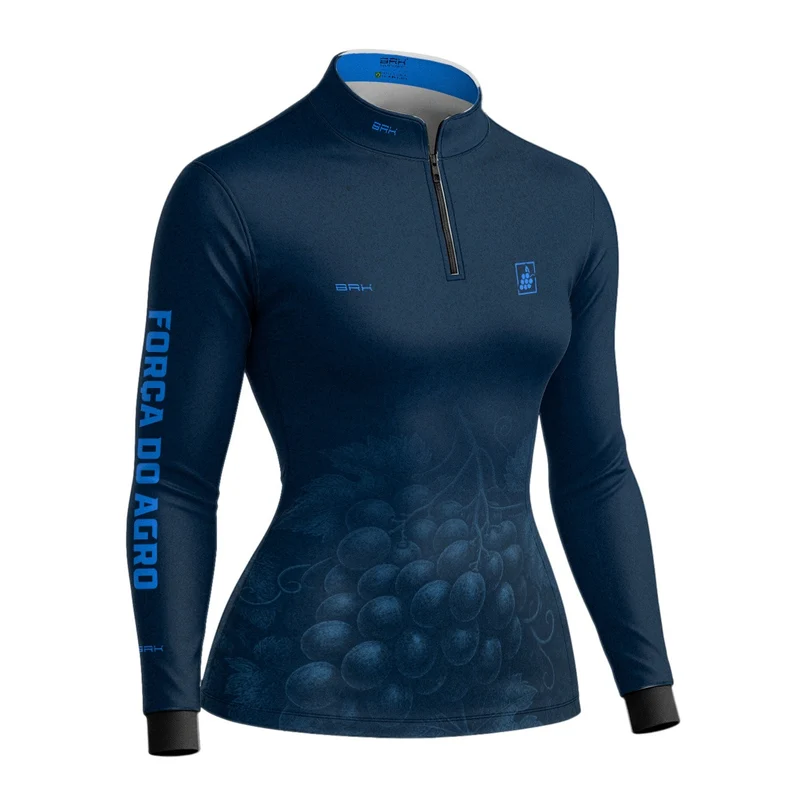 Camisa Agro Feminina BRK Força do Agro Parreira de Uvas com Proteção UV50+ PP