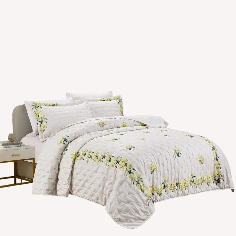 Cobre Leito King Delicatto Micropercal 300 Fios 100% Poliéster Orq_ama Lilly Home Enxovais