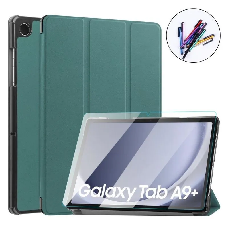 Kit Capa + Vidro + Caneta Para Tablet Samsung A9 + 11 X210