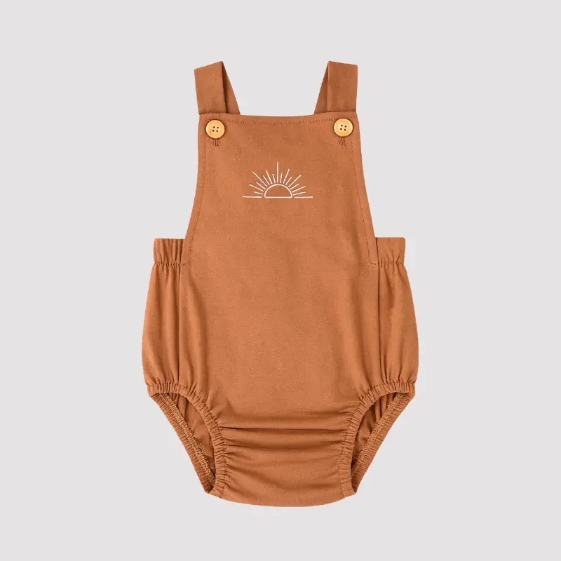 Romper Bebê Algodão Summer Mocha 6 a 9 meses