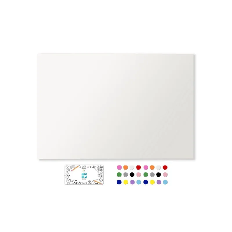 Painel 40X60 Para Fotos, Recados, Notas + 48 Imãs - Branco