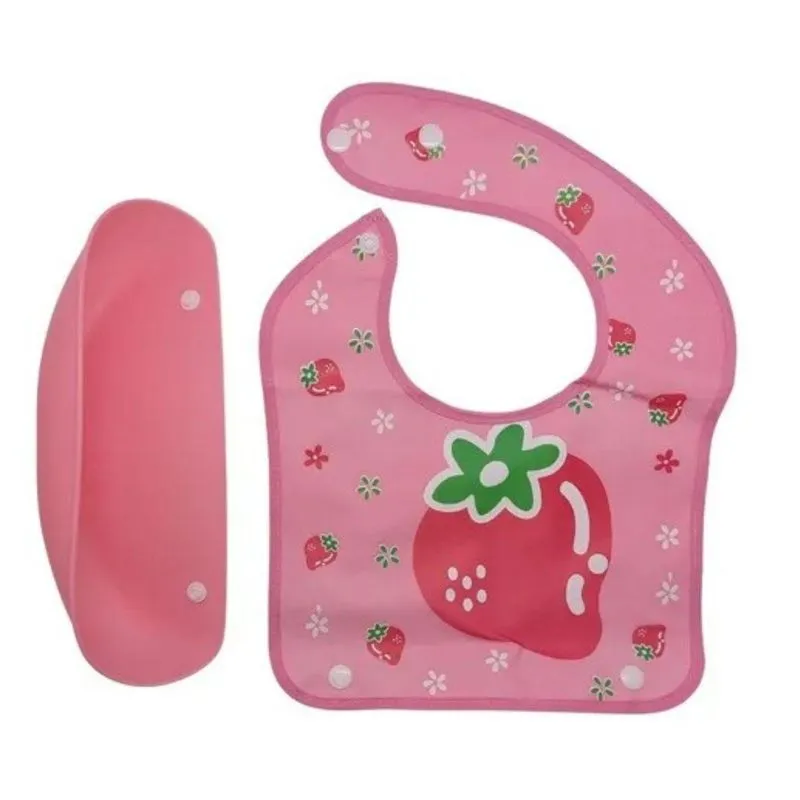 Babador Cata Migalhas Infantil Impermeável Bolso Coletor