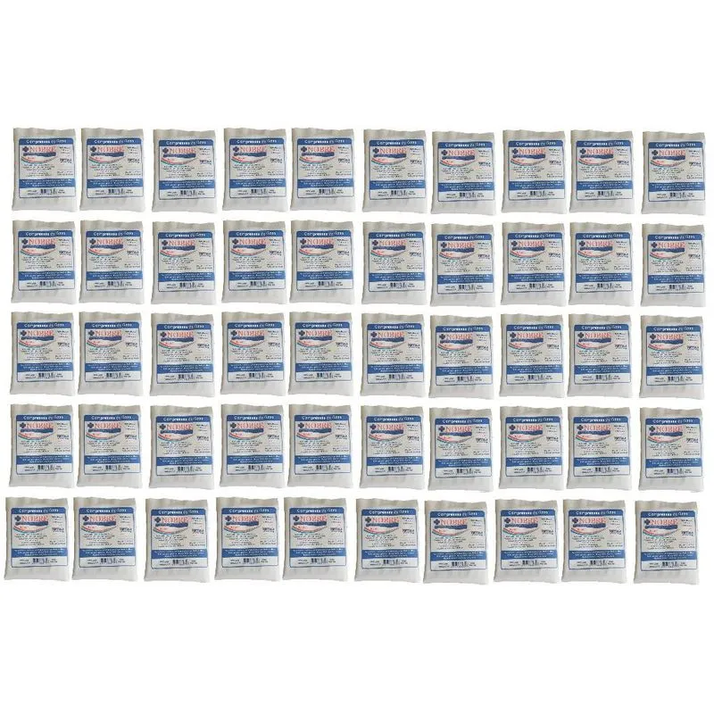 Compressa De Gaze Esteril 13 Fios 50 Pacotes C/10 Un Nobre
