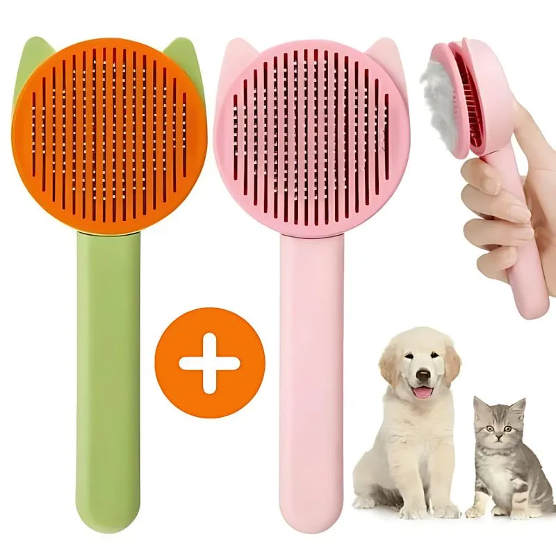 Kit 02 Escovas Mágicas Removedora De Pelos Gatos E Cachorro
