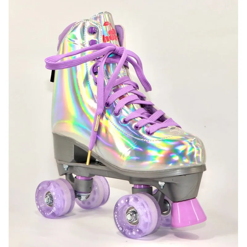 Patins Quad Hd Cherry Silver 4 Rodas Tradicional Abec-3 (par)