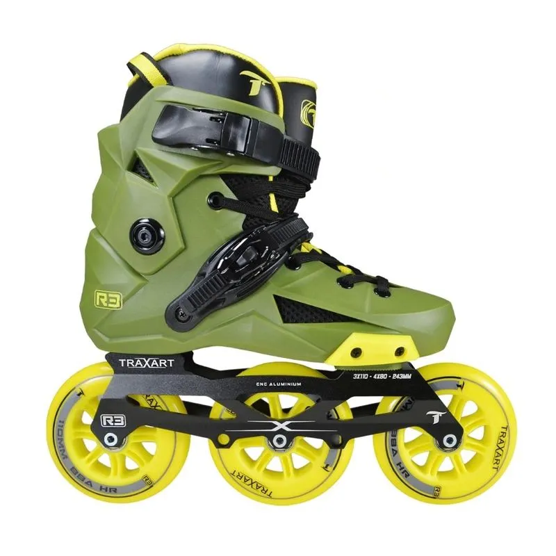 Patins 3 Rodas Revolt R3 Verde Freestyle Traxart