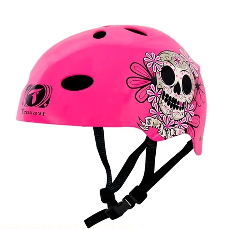 Capacete Traxart Pro Caveira Mexicana Patins Skate Bicicleta