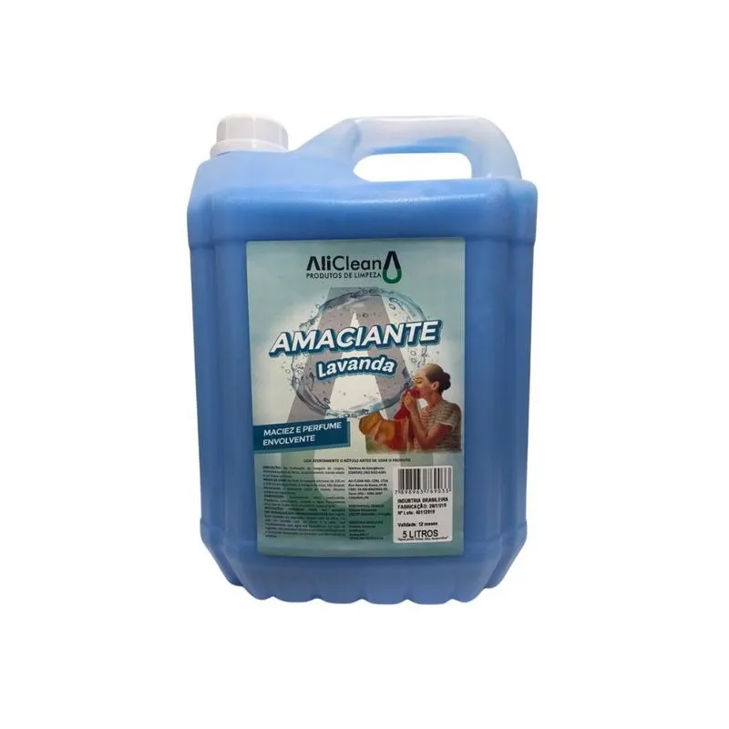 Amaciante De Roupas Aliclean 5 Litros Fragrância Lavanda