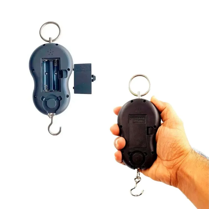 Balança Digital De Mão Leon Gts, Portátil, P/mala E Pescaria, Fácil Utilização, Pesagem Precisa - Hl04- Preto