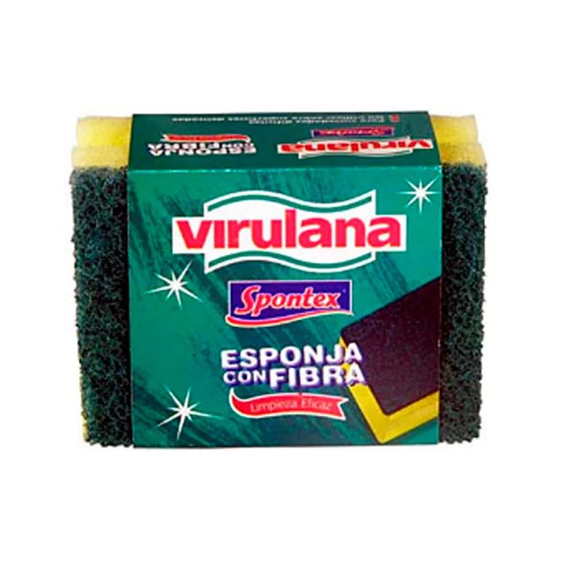 Esponja con Fibra x 1 Un Virulana