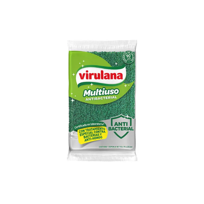 Esponja Virulana Multiuso Antibacterial 1u