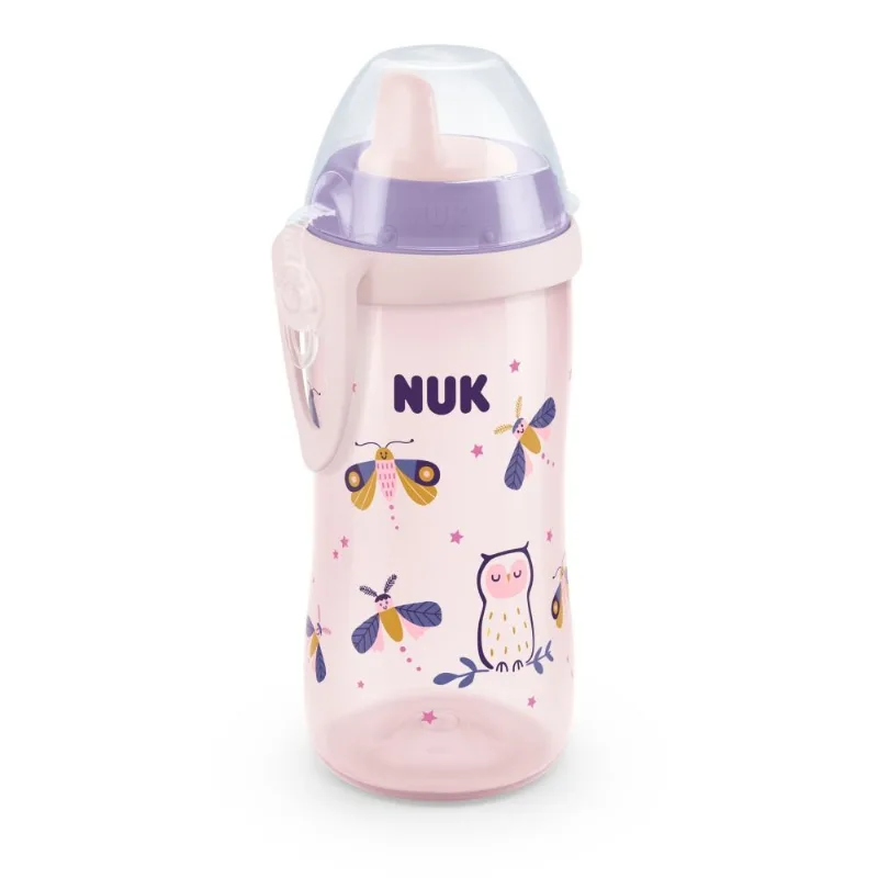 Vaso de Aprendizaje NUK Kiddy Cup Luminoso Rosa 12m x 150 ml