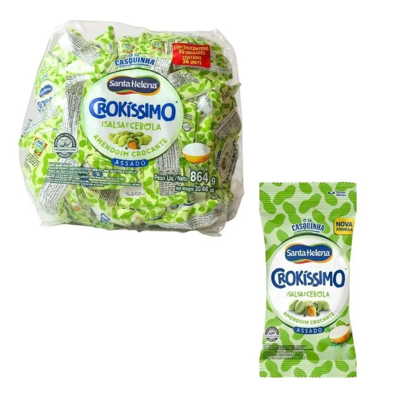Amendoim Crokíssimo Salsa E Cebola Com 36 Und De 24g- 864g