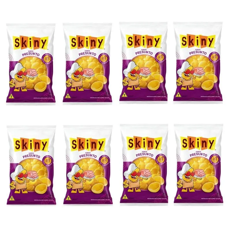 Kit 60 Salgadinhos Skiny Presunto De Milho De 35g Pepsico