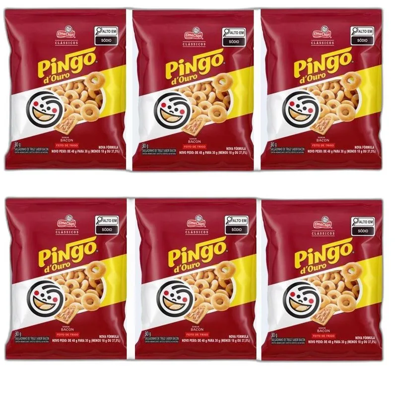 Pingo Douro Bacon Caixa Com 5 Unidades De 30g Pepsico