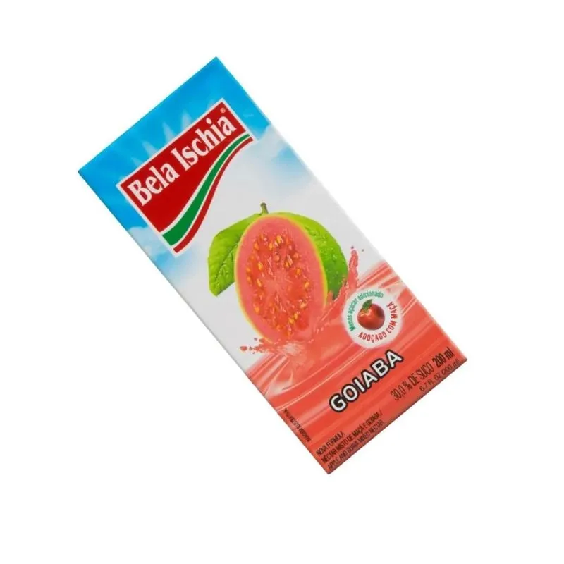 Combo 5 Sucos Pronto De Néctar Goiaba Bela Ishia 200ml