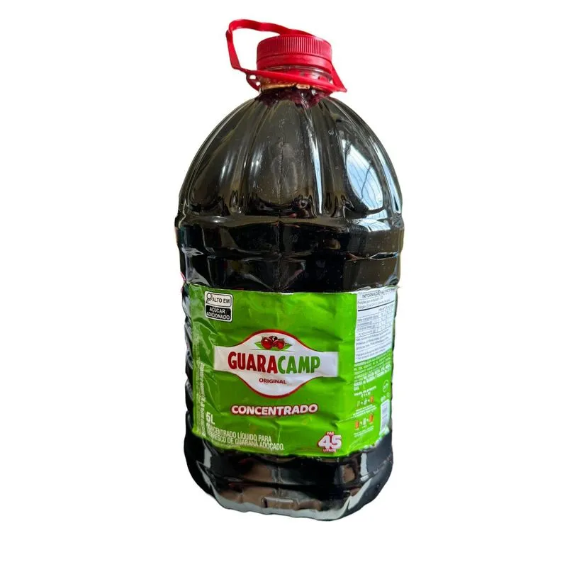 Kit 2 Xarope Guaraná Natural Concentrado Guaracamp 5 Litros