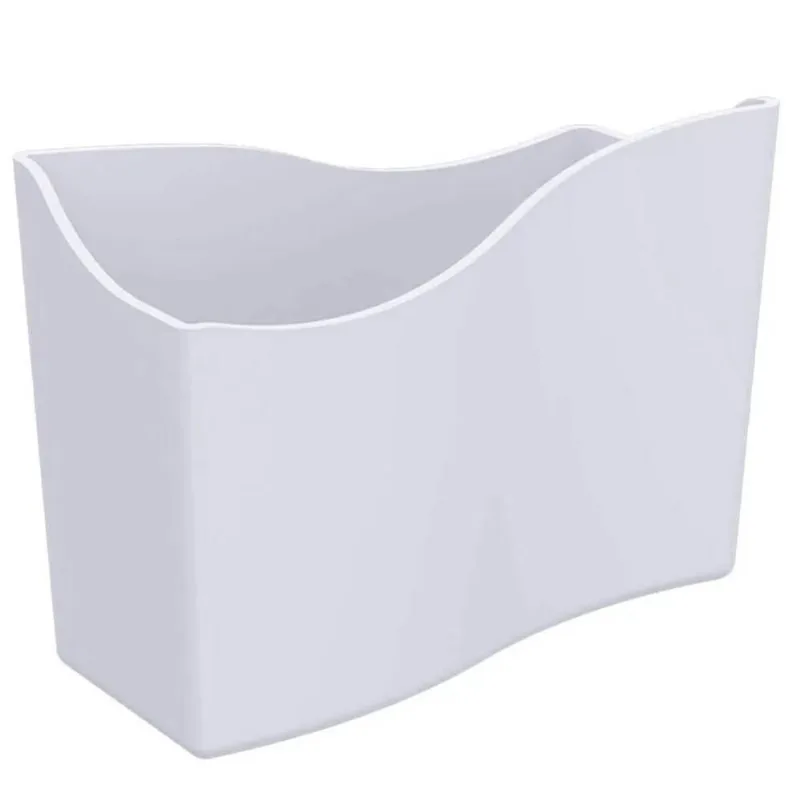 Kit 15 Suportes Porta Guardanapos de Papel Brancos 14cm Restaurante