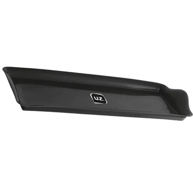 Kit 25 Bandejas 38,5x16,5cm Slim Preta Uz Restaurante Self Service Fast Food
