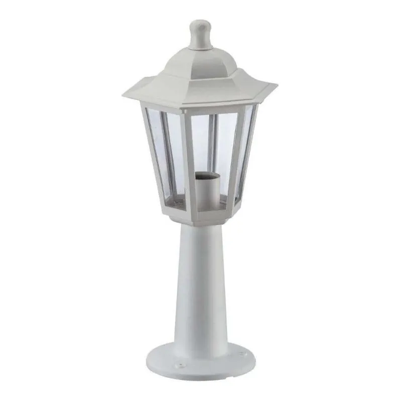 12 Balizadores Clássicos Brancos Luminárias Chão Jardim Lente Transparente Grego Dital