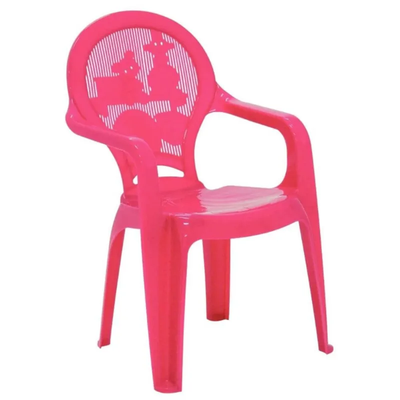 Jogo 12 Cadeiras Tramontina Catty Rosa 38x36x56cm Infantil