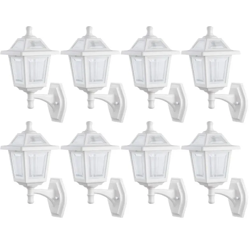 Kit 8 Arandelas Clássicas Parede Ravena E27 Dital Externas Jardins Garagens Fachadas Entradas