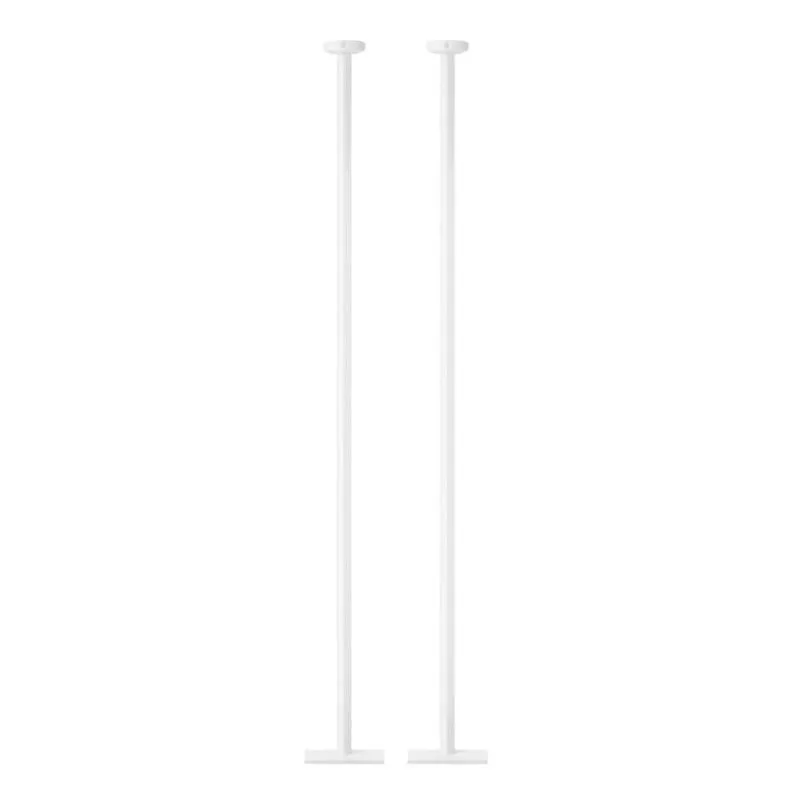 Kit 2 Postes Luminária para Jardim Alumínio 1,89m Iluminação Externa Global Dital Branco sem Globo