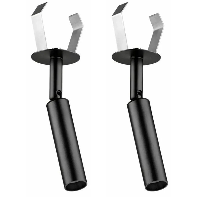Jogo 2 Spots de Embutir Alumínio Preto Soquete G9 Neo Dital Luminária de Teto