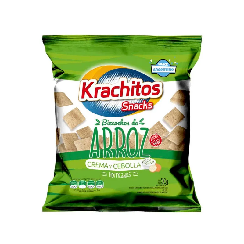 Bizcochos De Arroz Snacks Bizcochos De Arroz Crema Y Cebolla