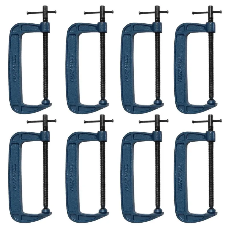 Kit 8 Grampo Sargento Tipo C 200Mm 8 Pol. Para Marceneiro
