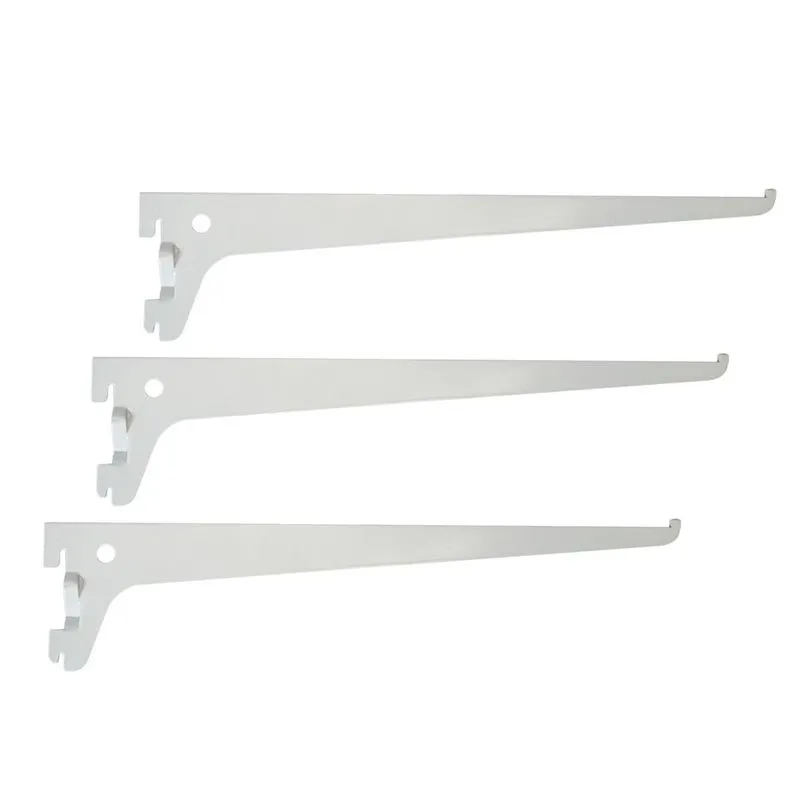 Kit 3 Cantoneira 30cm Suporte Trilho Cremalheira Prateleira