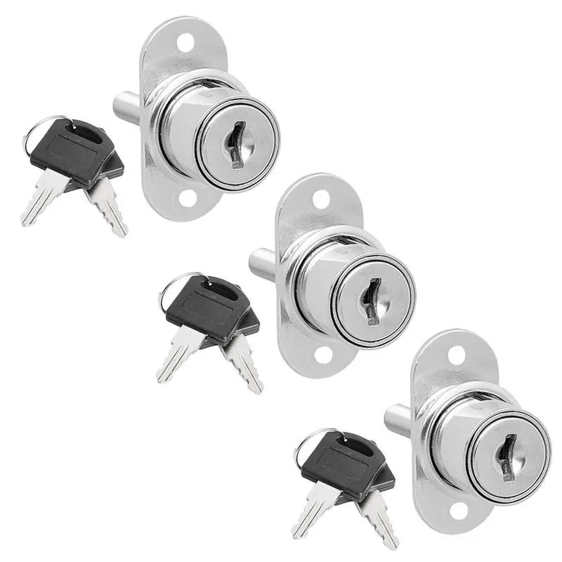 Kit 3 Fechaduras De Pressão Para Porta De Correr D19 X 22mm