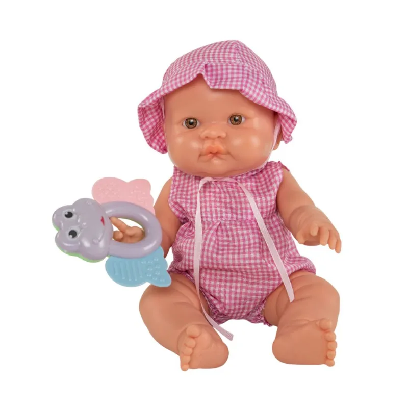 Bebé Cariñito tierno con sonajero